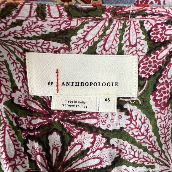 Anthropologie Multicolored Floral Paisley Patterned Blouse - Picture 13 of 13